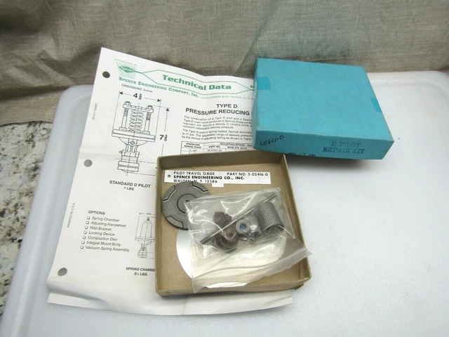 Spence Engineering Type D Pilot Repair Kit SD4111A