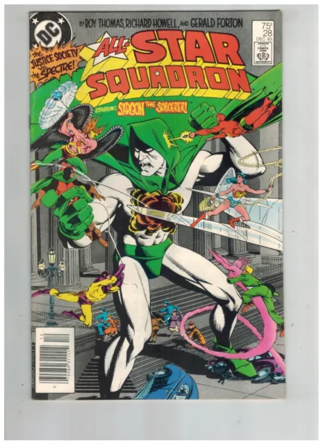 All Star Squadron 28  Justice Society vs Spectre!  Dr. Fate!  VF+ 1983 DC Comic
