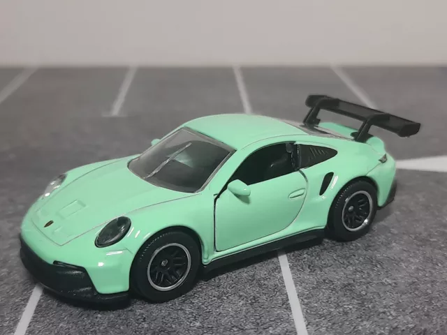 Majorette Porsche 911 GT3 Cup 992 Mint Green New 1/64 Scale Loose Diecast