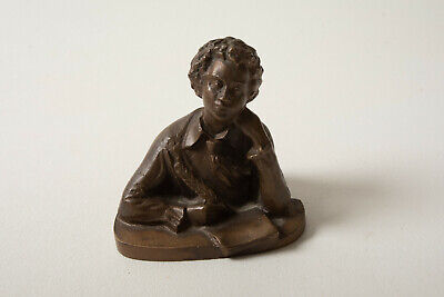 Bronze Sculpture Librarian Author Woman (A4L) Quill Thinker African American
