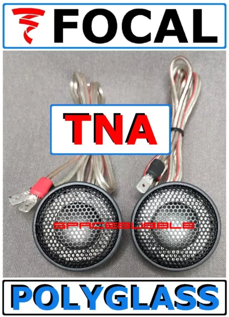 🟦⬜🟥 🔊 FOCAL ✅ Aluminium Magnesium ► TNA Tweeters pair  TA243 6Ω Car Polyglass