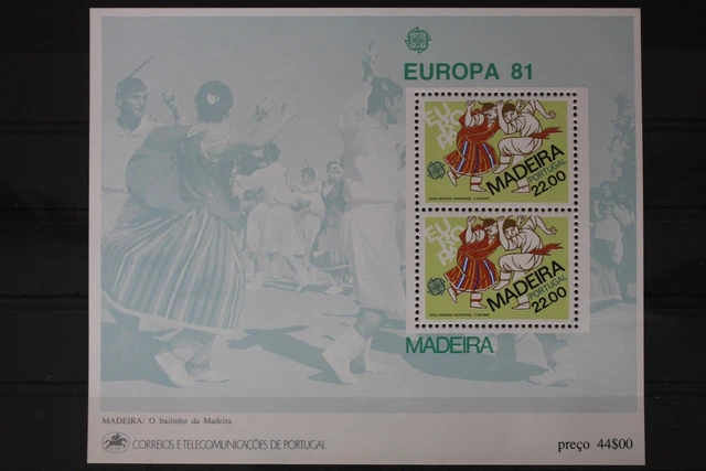 Portugal Madeira Block 2 mit 70 postfrisch Europa #UV023
