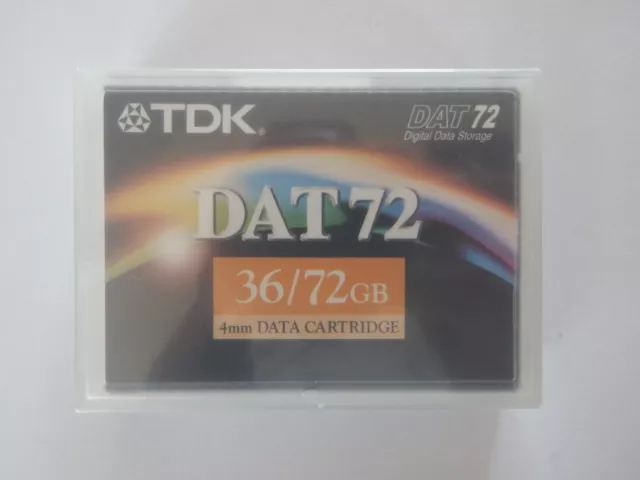 TDK DAT72 / DAT 72 Data Tape/Cartridge 36/72GB DC4-170S 4mm NEW
