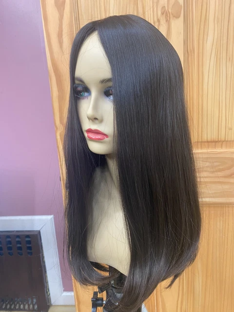 Malky Wig Sheitel European Multidirectional Wig Dark Brown #4 21" no layers Malky Wig Sheitel European Multidirectional Wig Dark Brown #4 21" no layers