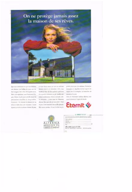 Publicite Advertising   1995   Eternit   Ardoises En Fibro Ciment