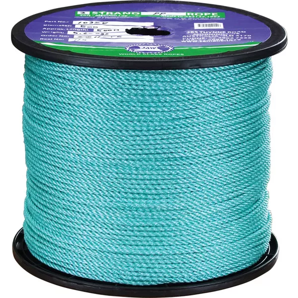 Polypropylene Rope, 3 Strand 6mm x 500m High Tenacity Danline Crab Pot Rope