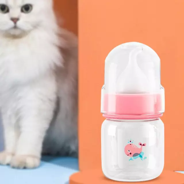 Gatto cane biberon neonato bere latte acquatico neonato ciuccio allattamento (60 ml)