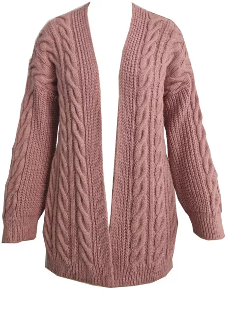 Ladies Cable Long Cardigans