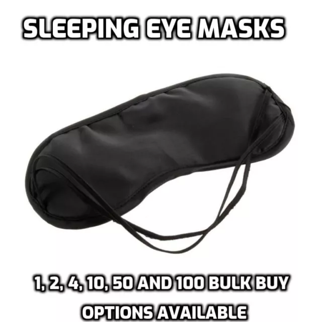 Soft Sleeping Eye Mask  - Travel Sleep Cover Nap Rest Mask - Party Blindfold