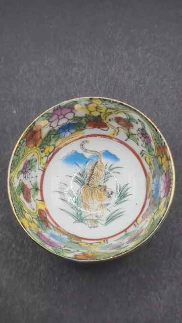 China Cloisonne Schüssel  Schale Deko Ornamente Handarbeit 063006 5*2,5cm