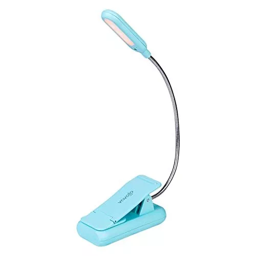 Rechargeable Book Light, Blue Light Blocking, Amber 1600K Clip On Reading