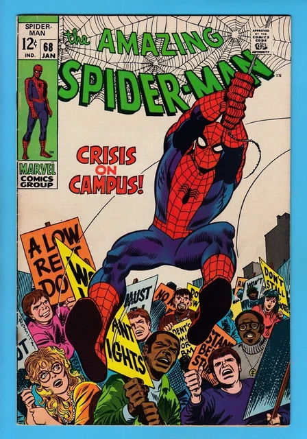 Amazing Spider-Man # 68 Fn- (5/5.5) Kingpin - Solid & Glossy Us Cents Copy- 1969
