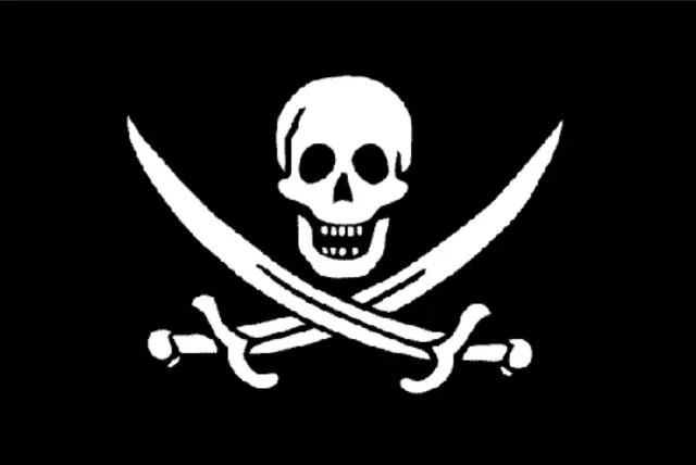 JOLLY ROGER SKULL Pirate Flag CROSSBONES Indoor Outdoor And Cross