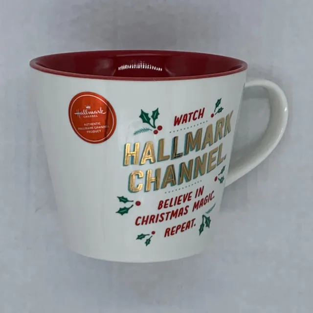 Hallmark Watch Hallmark Channel Believe in Christmas Magic Repeat Coffee Mug Cup