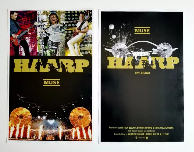MUSE *HAARP* Two-Sided 11x17 Promo Poster Resistance Black Holes And Revelations MUSE *HAARP* Two-Sided 11x17 Promo Poster Resistance Black Holes And Revelations