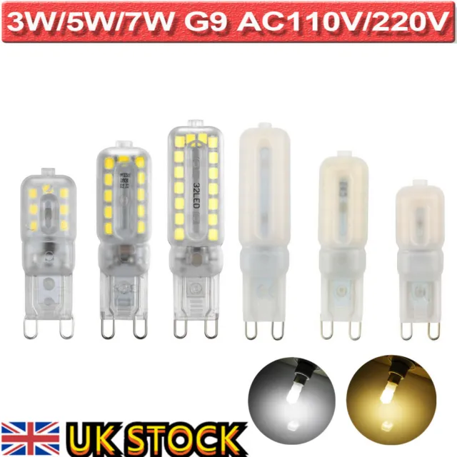 1-10PACK G9 LED Bulb Corn Capsule Light Repalace Halogen Lamp Cold Warm White