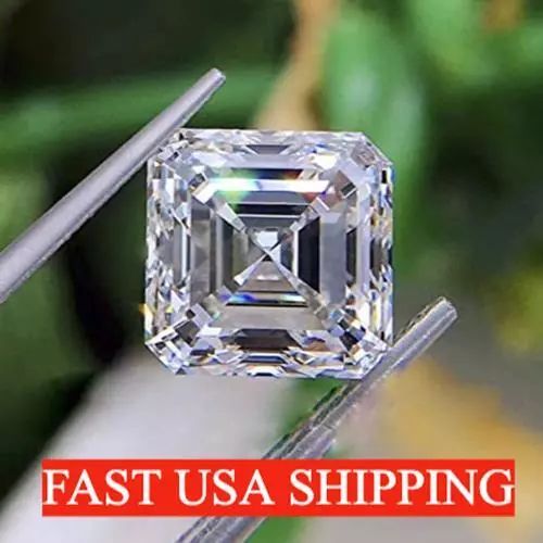 Asscher Cut Loose Moissanite Stone With Certification VVS D 3.5MM-11MM