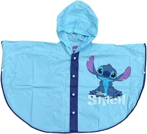 Mantellina Stitch da 3 a 8 anni impermeabile