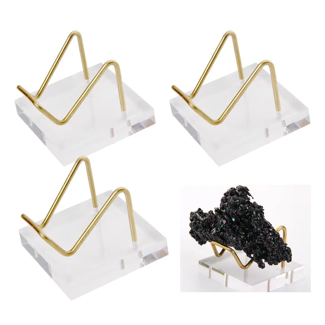 3pcs Acryl Display Ständer für Mineral Geode Crystal Ball Rocks Halter