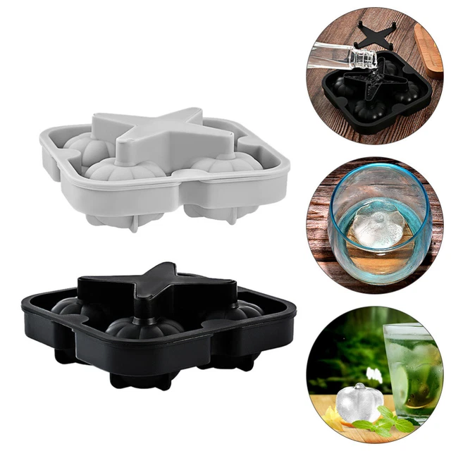 2 piezas moldes redondos para cubitos de hielo bandeja para helados para hornear hielo