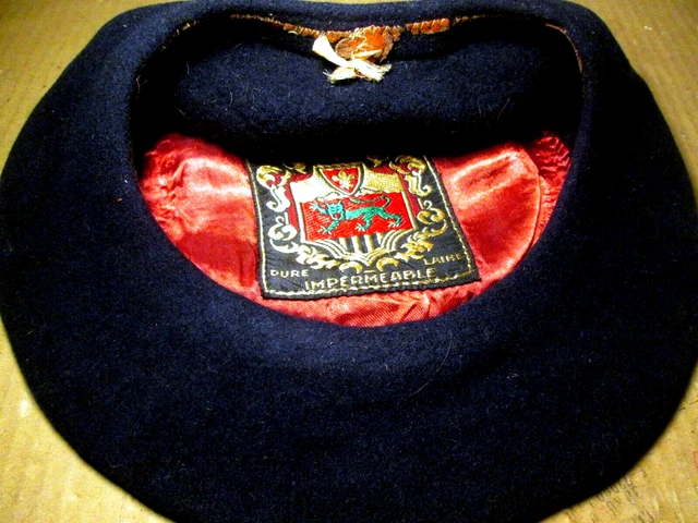 Béret Basque Pur Laine Imperméable Noir Taille S - Marque Foulard Basque