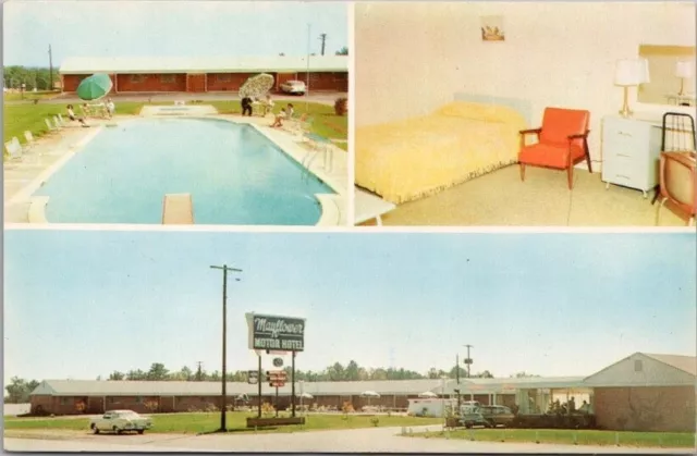 Marietta, Georgia Postcard MAYFLOWER MOTOR HOTEL Highway 41 Roadside c1960s