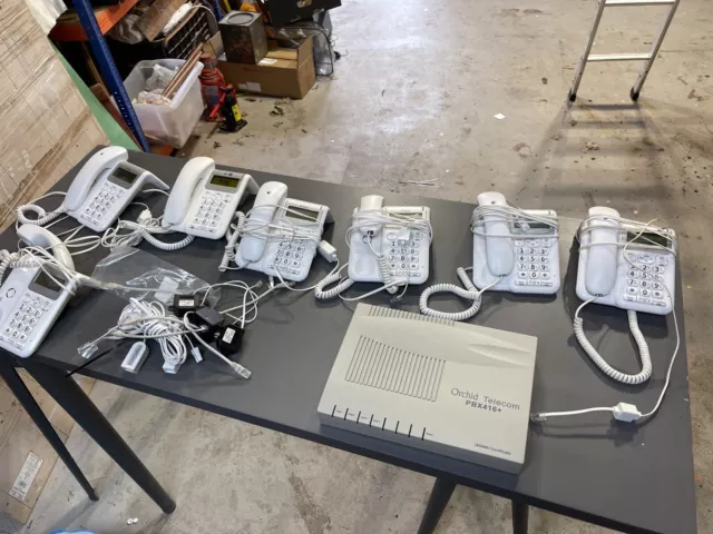 Complete PBX System Switchboard And Phones