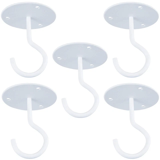5PCS Ceiling Hooks Wall Mounted Metal Ceiling Hook for Outdoor Hanging Plants