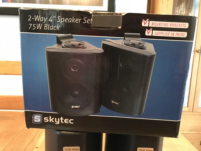 Passive Vision System SKYTEC 100.015 4 Inch Passive Speakers Set 75W for Home Audio System £ ...