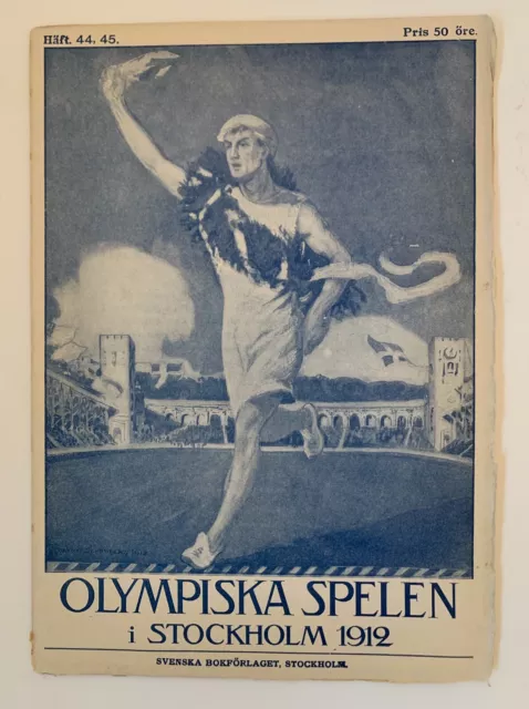 1912 Stockholm  Olympic Games Booklet - 44,45 includes  horse events and sailing