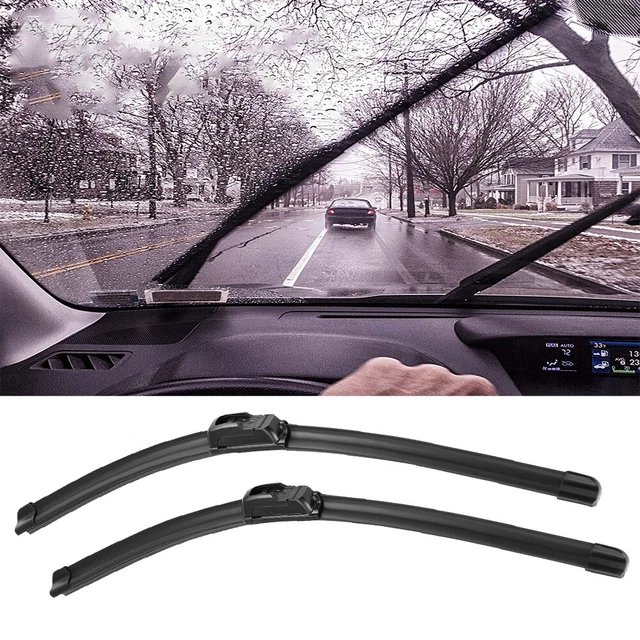 22'' & 22'' Windshield Wiper Blades J-Hook For Chevy Silverado 1500 2500 3500