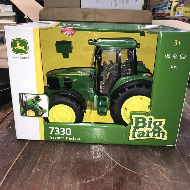 JOHN DEERE 7330 Toy TractorLights & Sounds1/16 scaleBig FarmBattery
