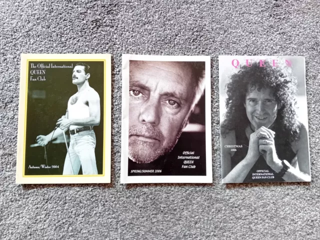 Queen Fanclub Magazines 2004 & 2006 - Three Magazines