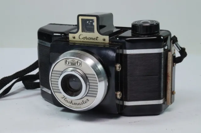 Vintage Coronet 66 Flashmaster 120 R/F  Camera VGWO,  Original Case