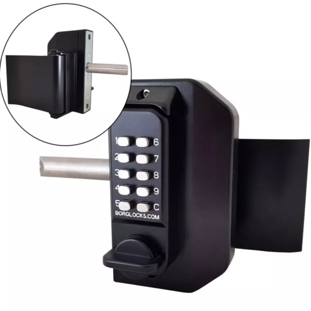 Borg Locks BL3080 Mini Gate Lock RH Pull (BL3080MG-RHPULL)