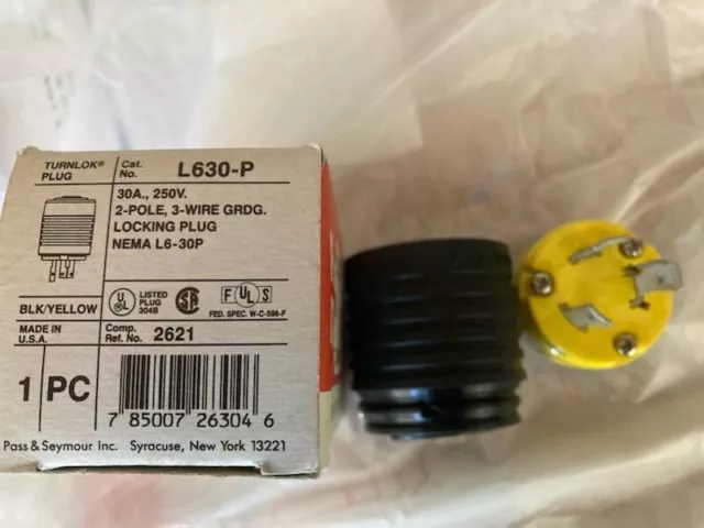 pass and seymour legrand l630-P 30 amp locking plug