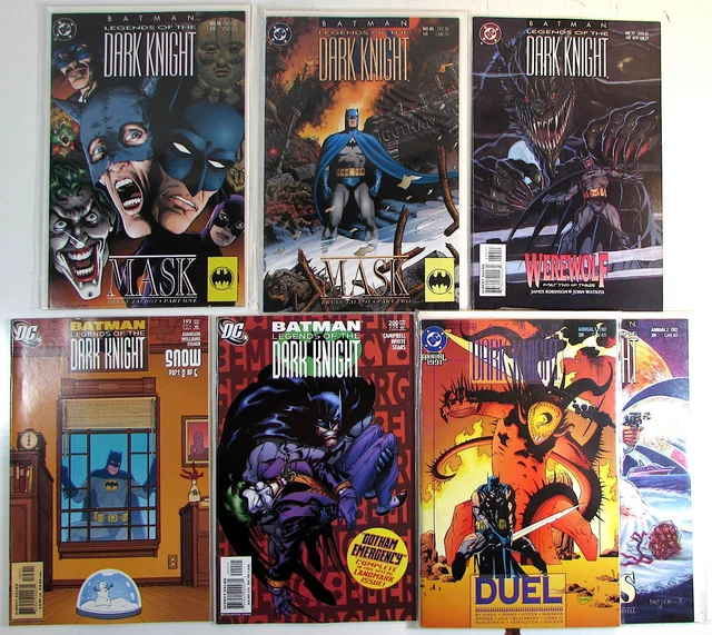 Batman Legends Dark Knight Lot 7 #39,40,72,193,200,Annual 1,2 DC 1992 Comics