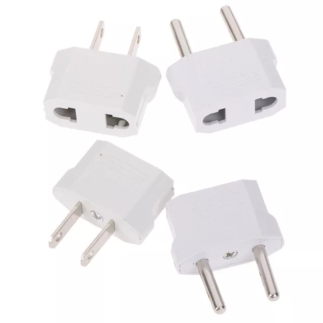 4pcs Europäischen USA EU nach US Stecker US nach EU Stecker Reiselad F3 2