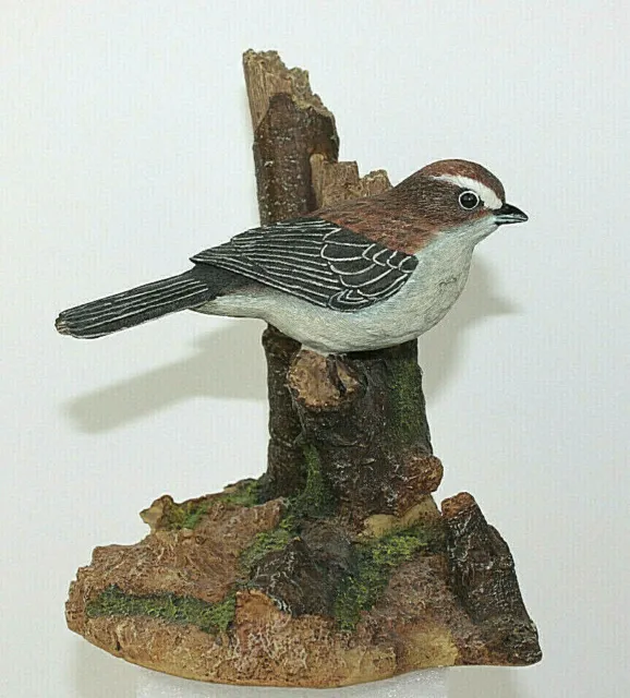 "Hour Of Power" Sparrow Club Bird Figurine 2002 Lonely Sparrow Single Book-end