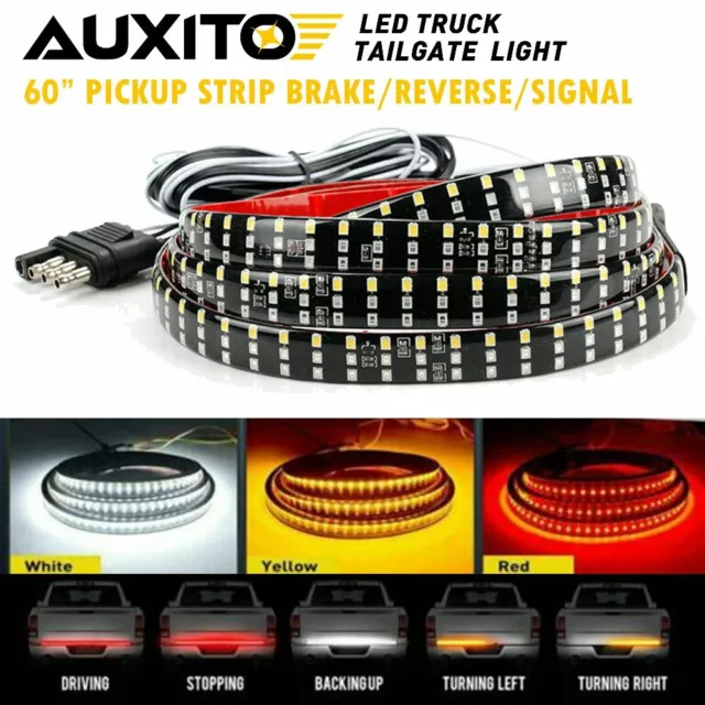 60" LED Strip Tailgate Light Bar Reverse Brake Signal Car Truck 432pcs 2835SMD