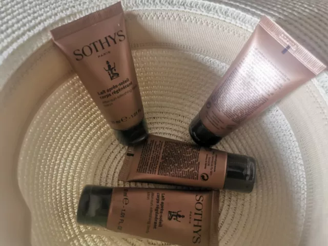 3 Crèmes Sothys  30 ml lait après soleil corps régénérant