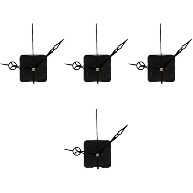 4x kit de travail d'horloge pièces d'horloge de bricolage mouvement d'horloge