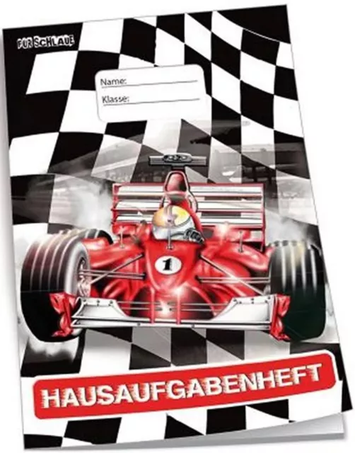 Hausaufgabenheft Racer für Schlaue, Notizheft, Aufgabenheft, Schreibwaren, Heft