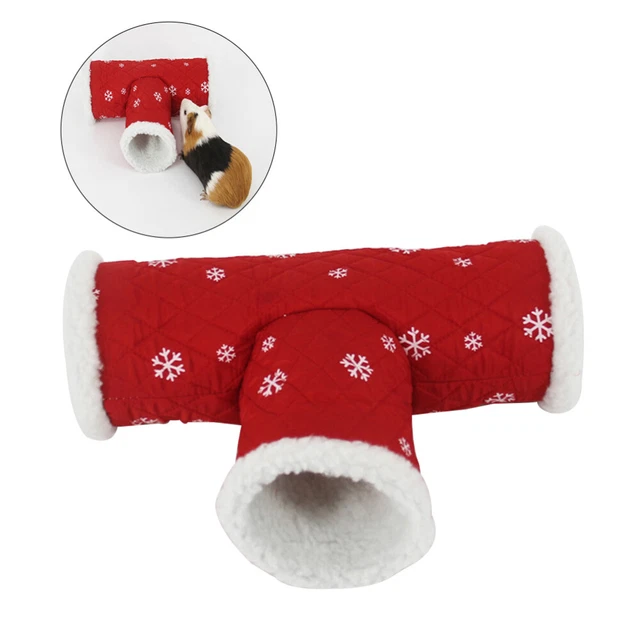 1pc kleines Haustierhaus Pet Tunnel Leichte Warme Kleine T Form Für Gerbil Ratte
