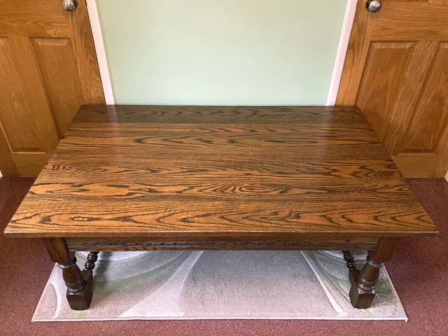 A Large Old Charm Coffee Table in Light Oak