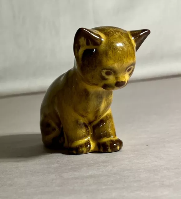 Nicodemus Pottery Brown Cat Figurine