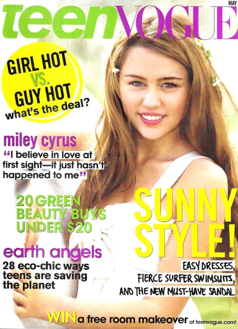 TEEN VOGUE MAGAZINE Miley Cyrus Summer Fashion Easy Dresses