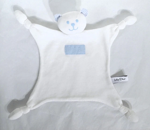 Doudou plat Ours Collector bleu - Doudou et compagnie Doudou plat Ours Collector bleu - Doudou et compagnie