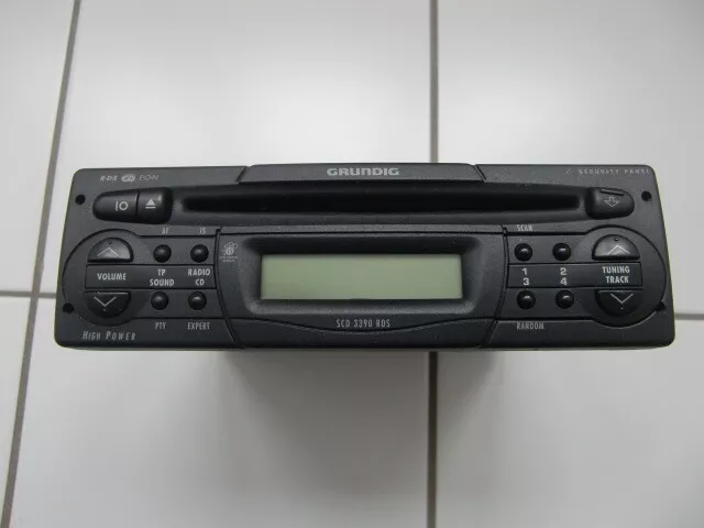 GRUNDIG SCD 3390 RDS Autoradio mit CD Spieler Top Gerät abnehmbares Bedienteil