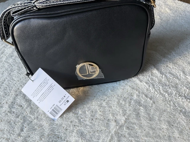 Sac Bandoulière Porte-documents Patrick Blanc Noir - Simili Cuir - Neuf Avec étiquettes